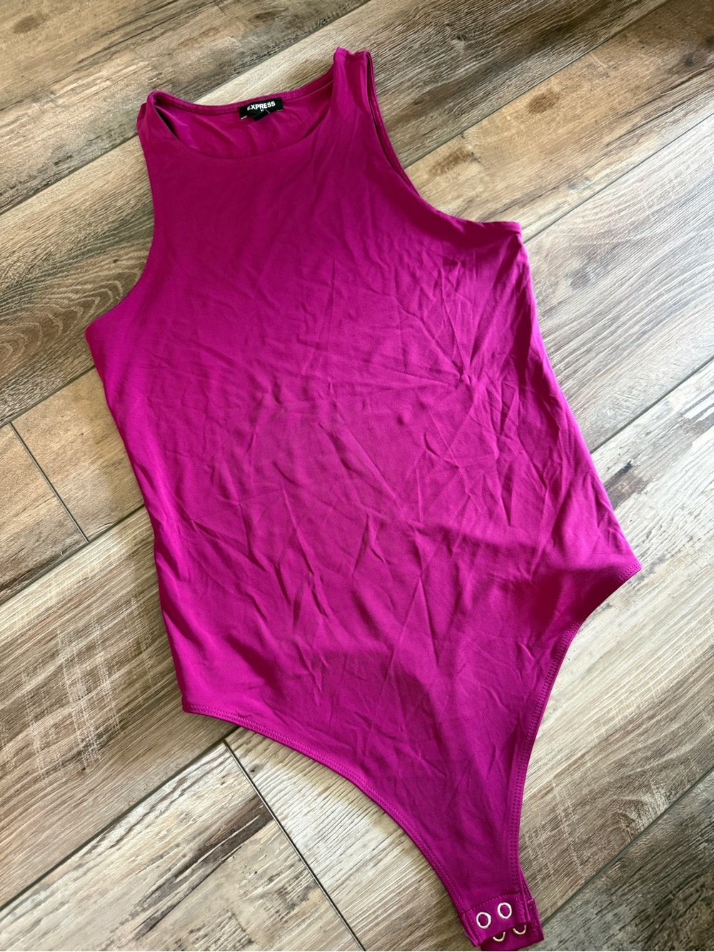 Express Magenta Sleeveless Bodysuit